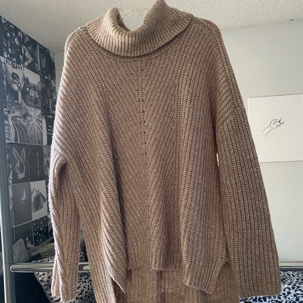 turtle neck knit sweater